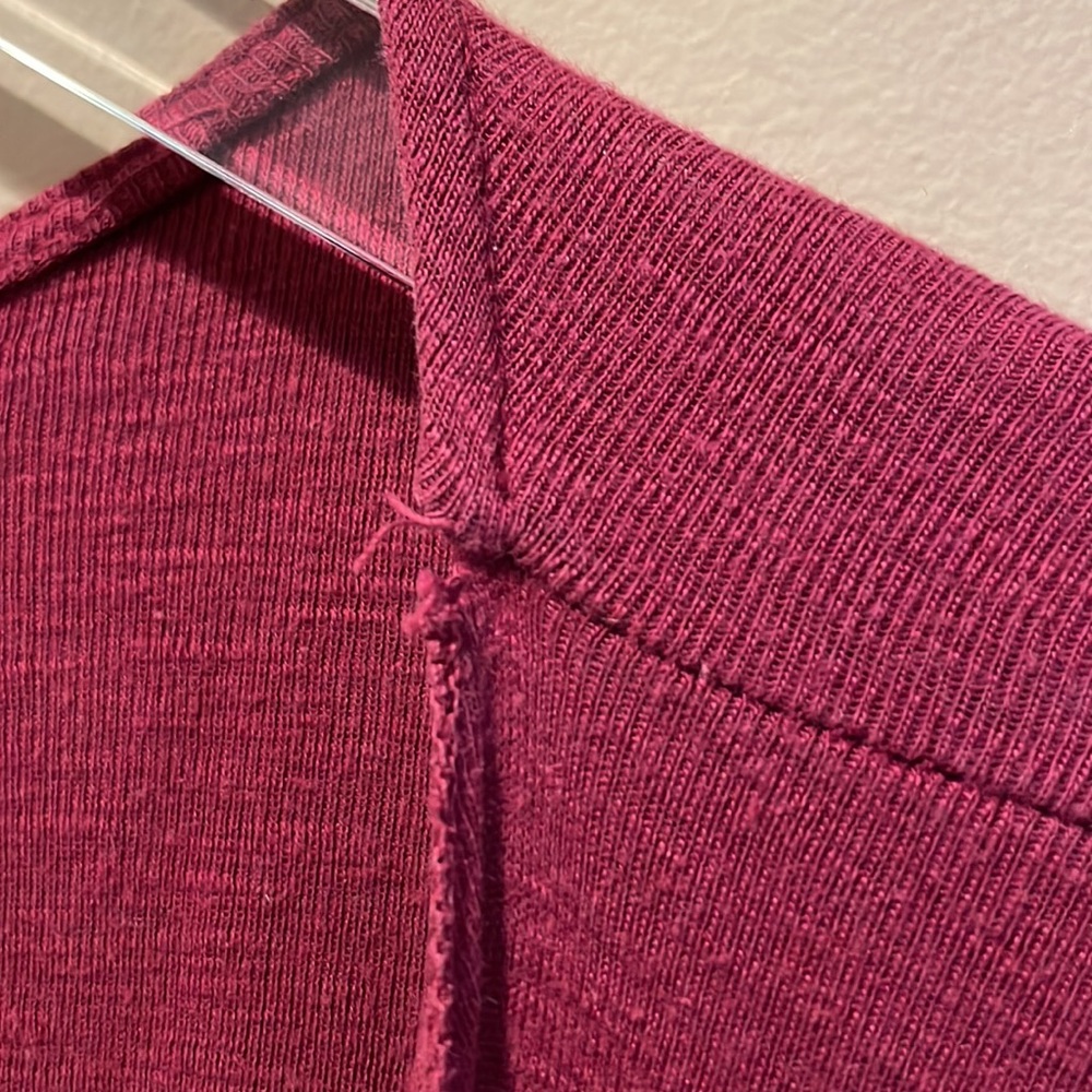 Michael Stars Cowl Neck Maroon Top - Picture 4 of 4